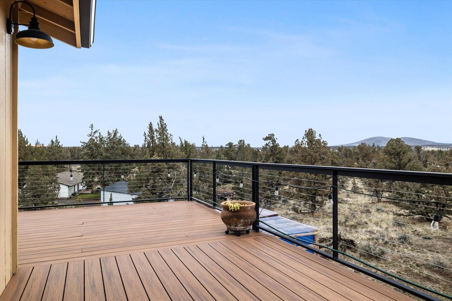 Imagine relaxing on this deck when your day is done.