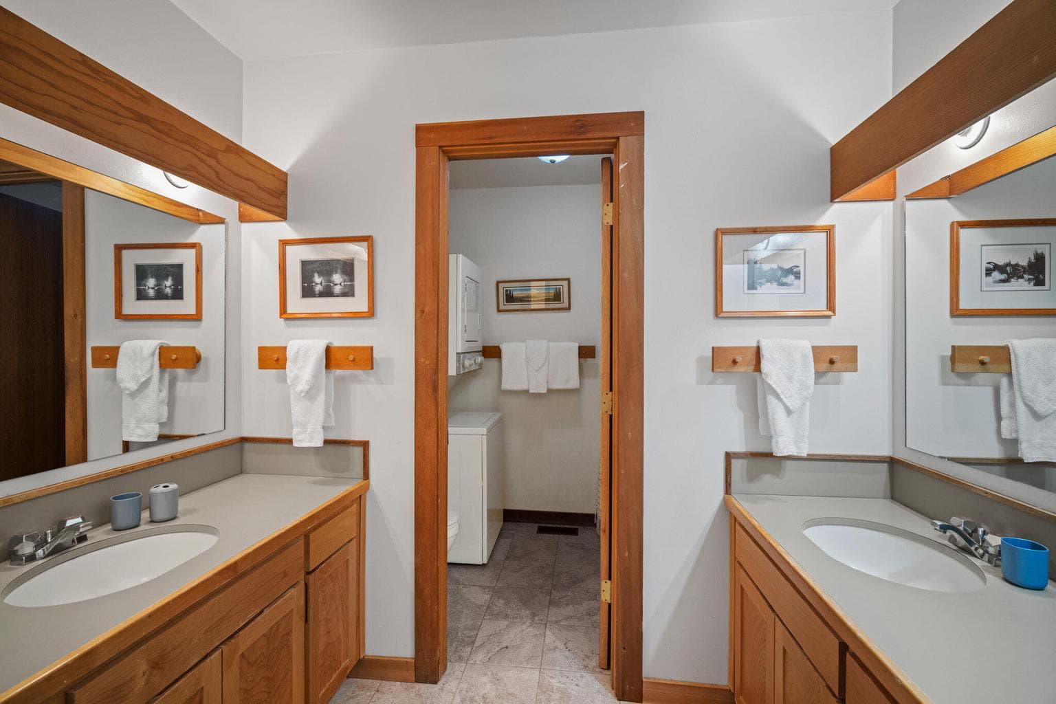 Dual vanities