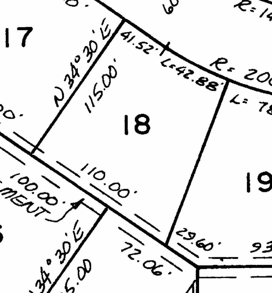 Approx 85' Front x 115' Side x 110' Back