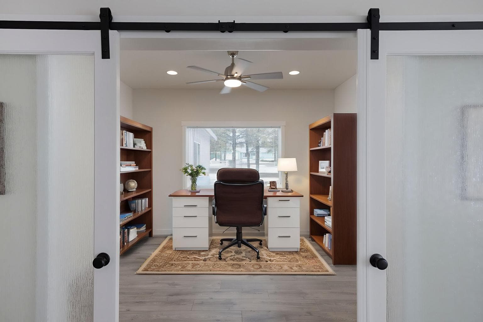 virtually staged office