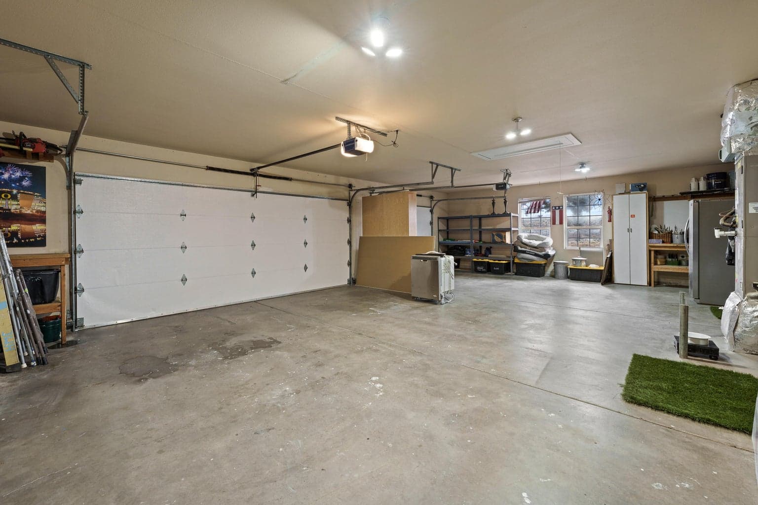 Garage with extra storage
