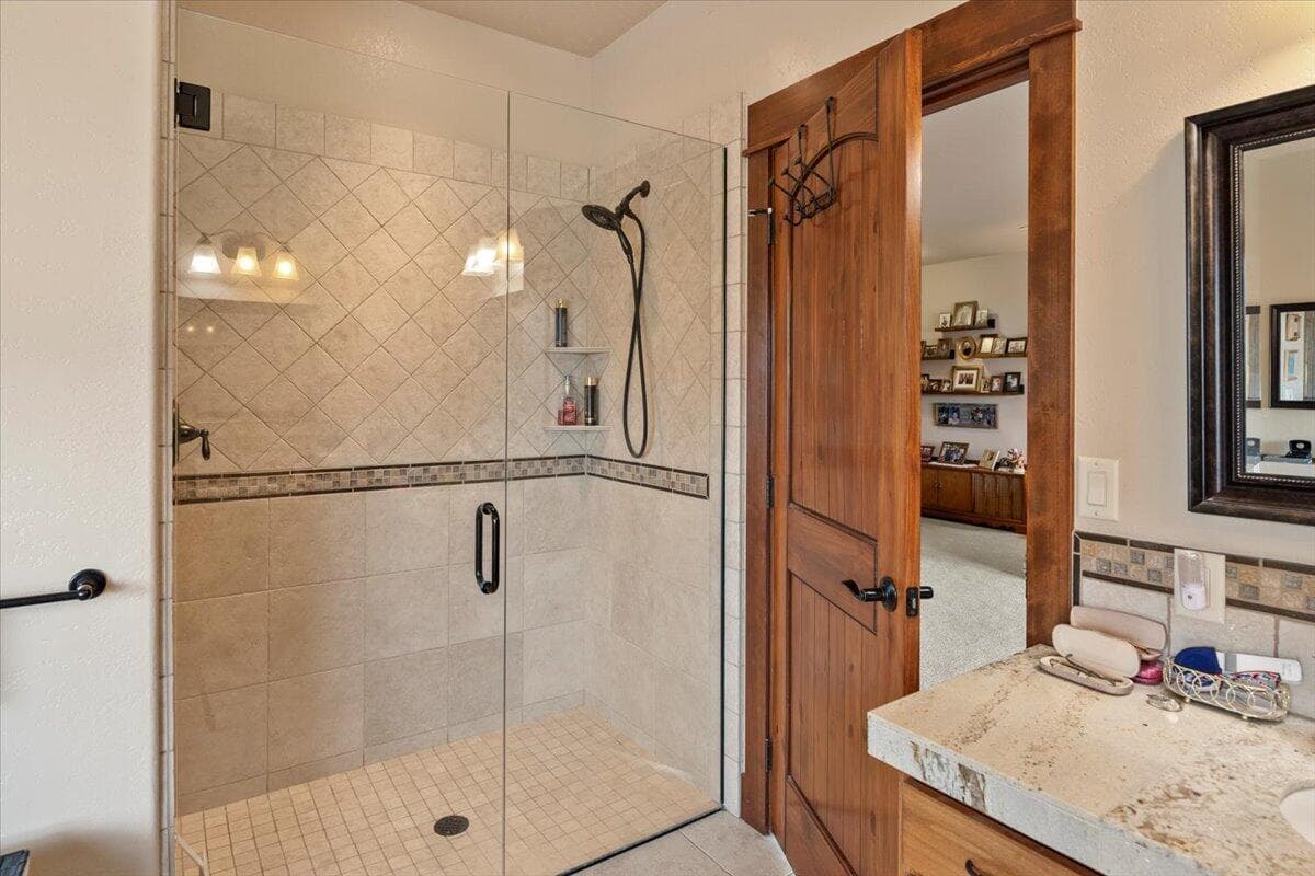 Tile shower