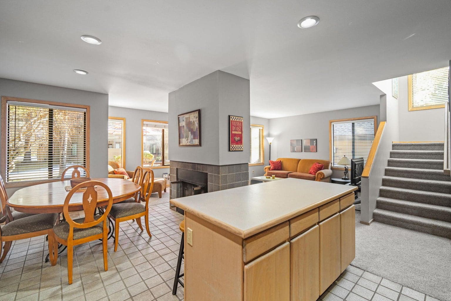 Kitchen island with storage