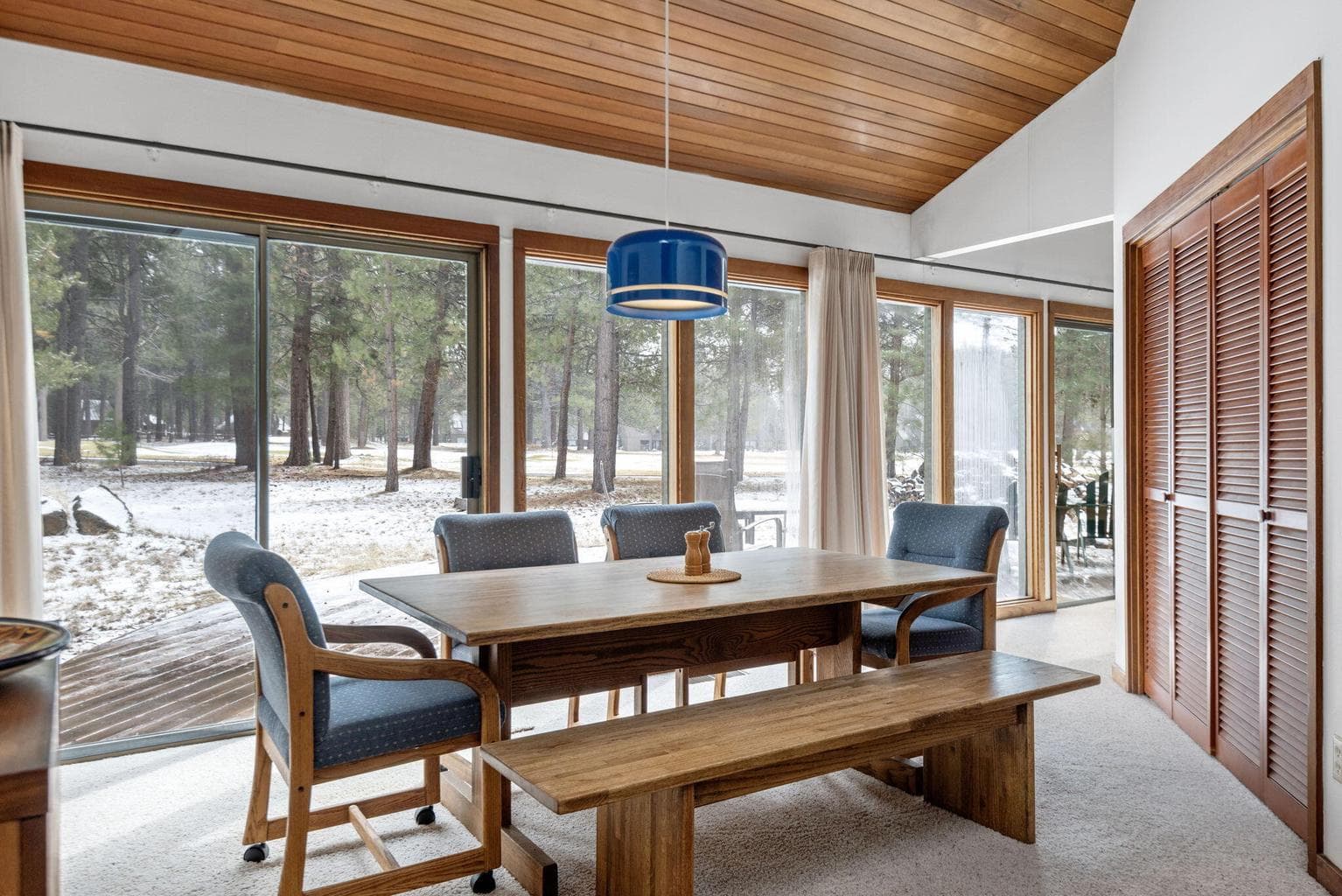 Dining room next to the kitchen- amazing windows!