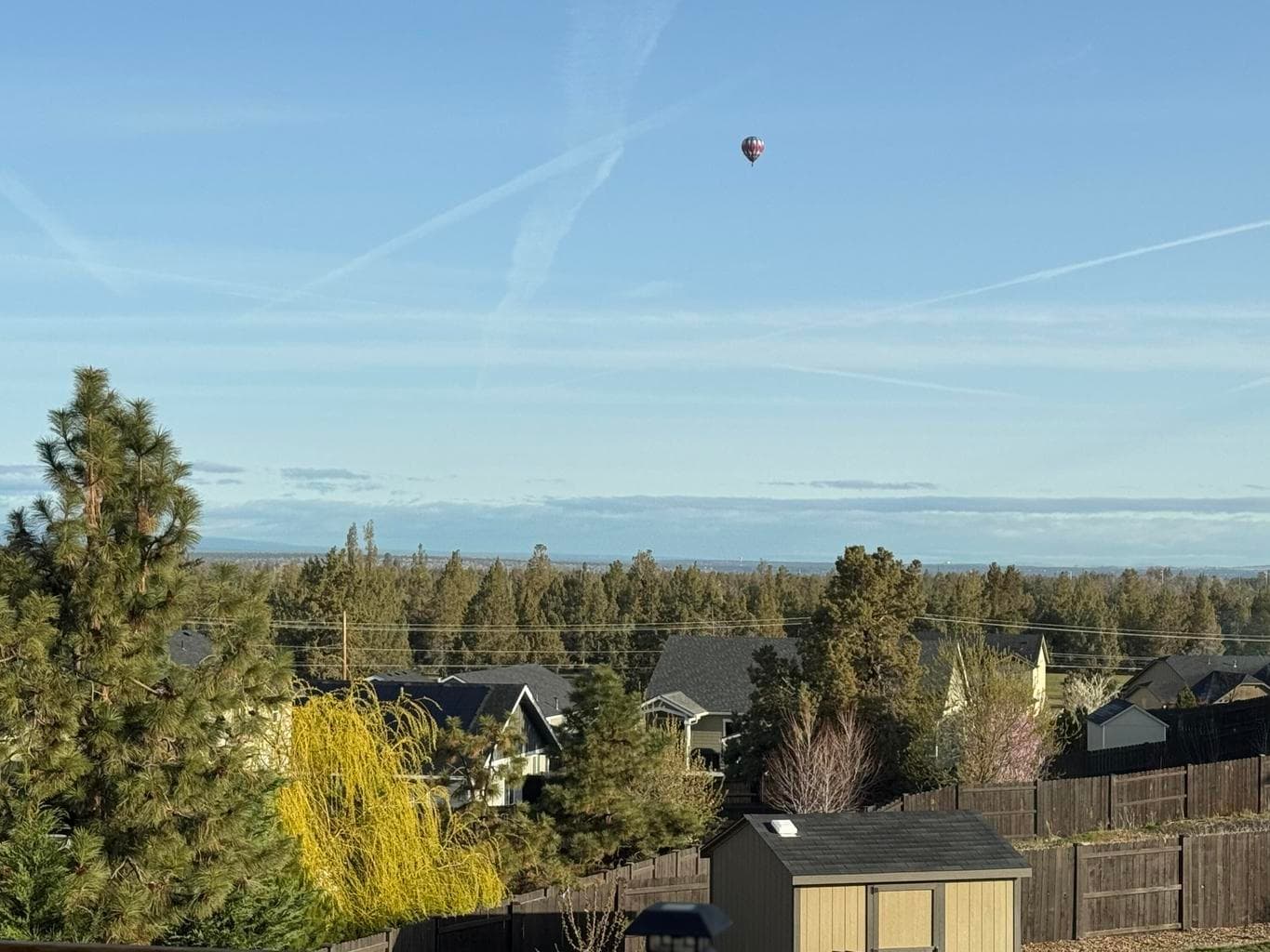 Hot Air Balloon with blue sky background taken by owner 04-09-25