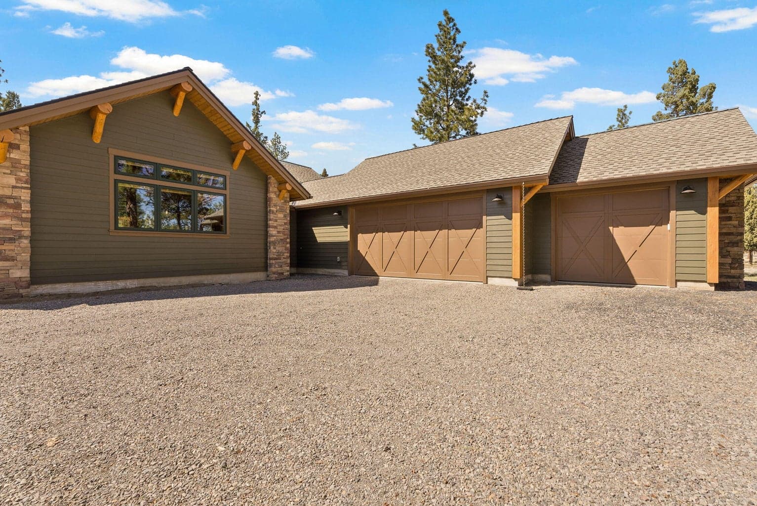 3 car attached garage plus workbench and room for storage! Readily available for EV charging AND solar panels!