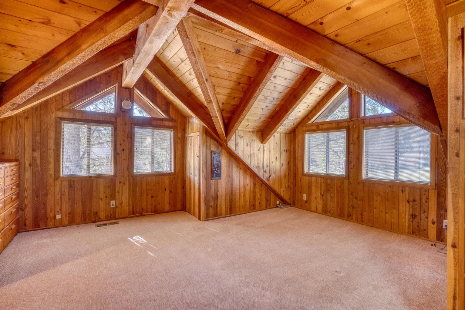 West and south facing windows.