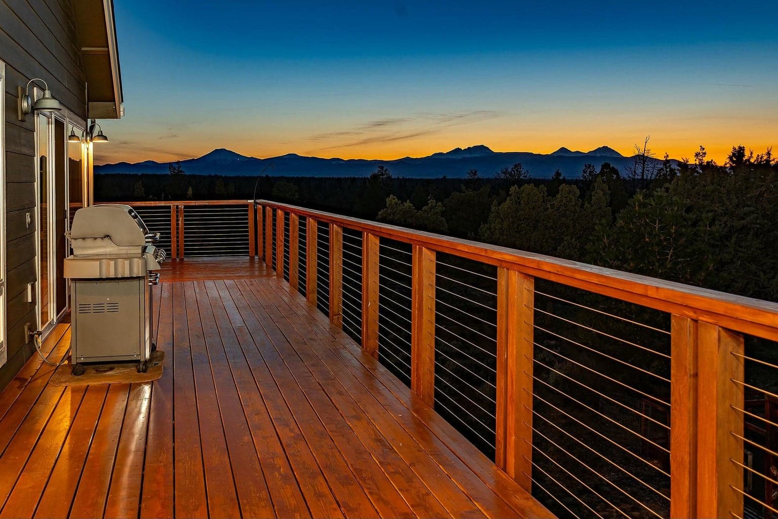 Multiple vantage points for outdoor living and scenic enjoyment.