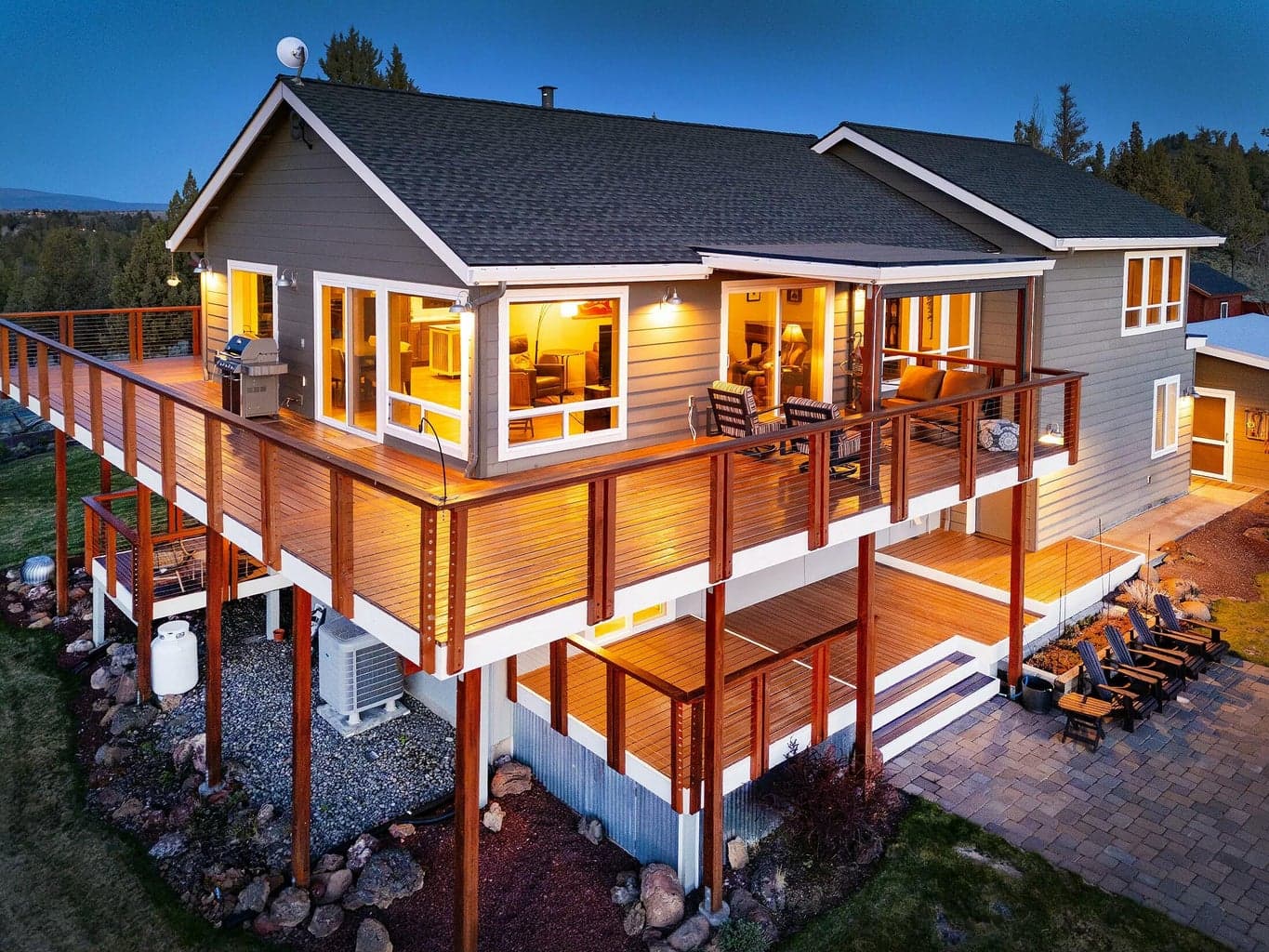 Perfect for entertaining, morning coffee, or enjoying sweeping mountain views.