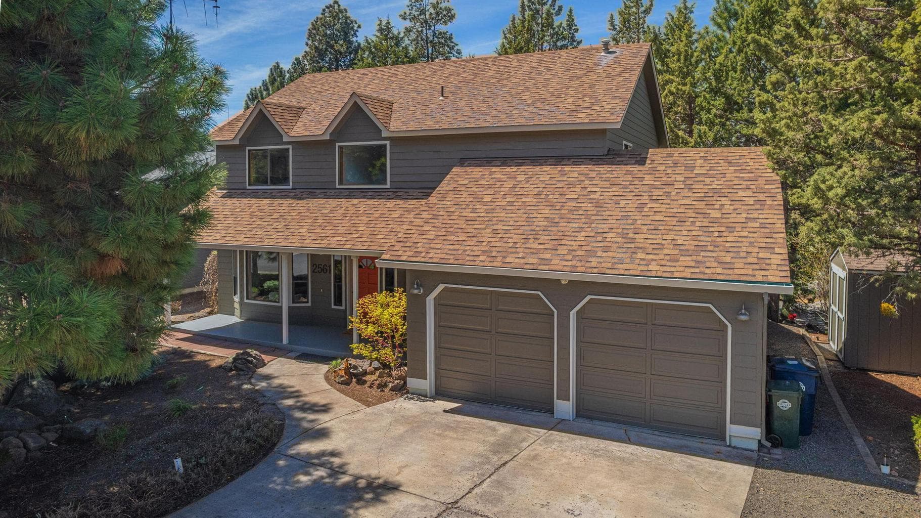 Freshly painted on the exterior and interior Spacious double car garage