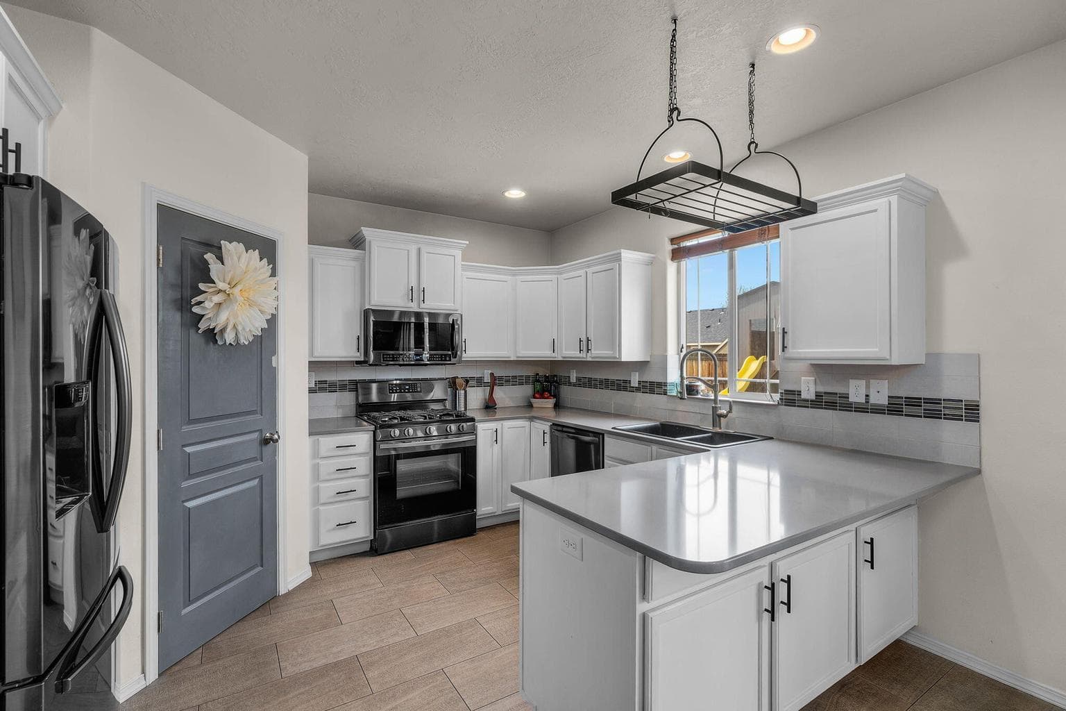 Kitchen with large pantry