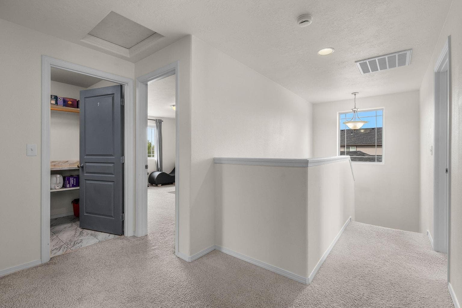 Upstairs landing offers extra space and light