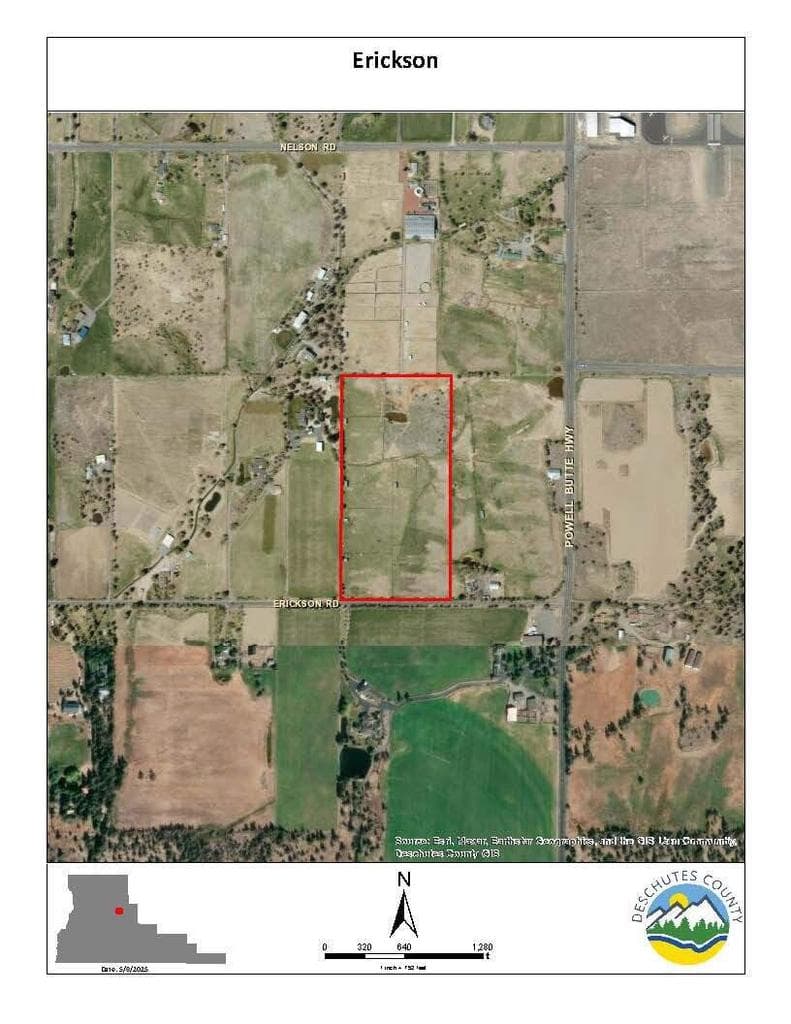Aerial of the property boundaries.