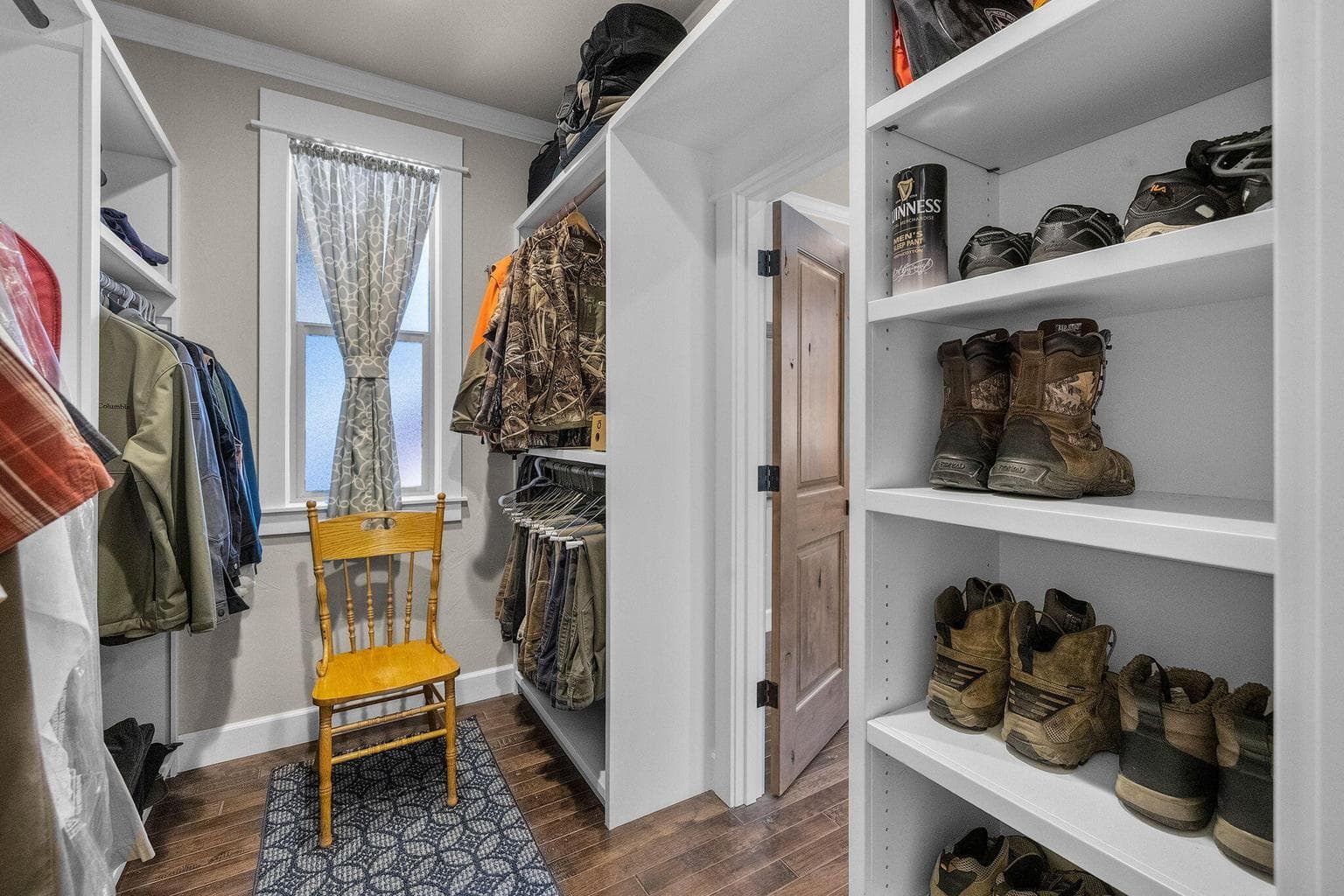 Primary closet