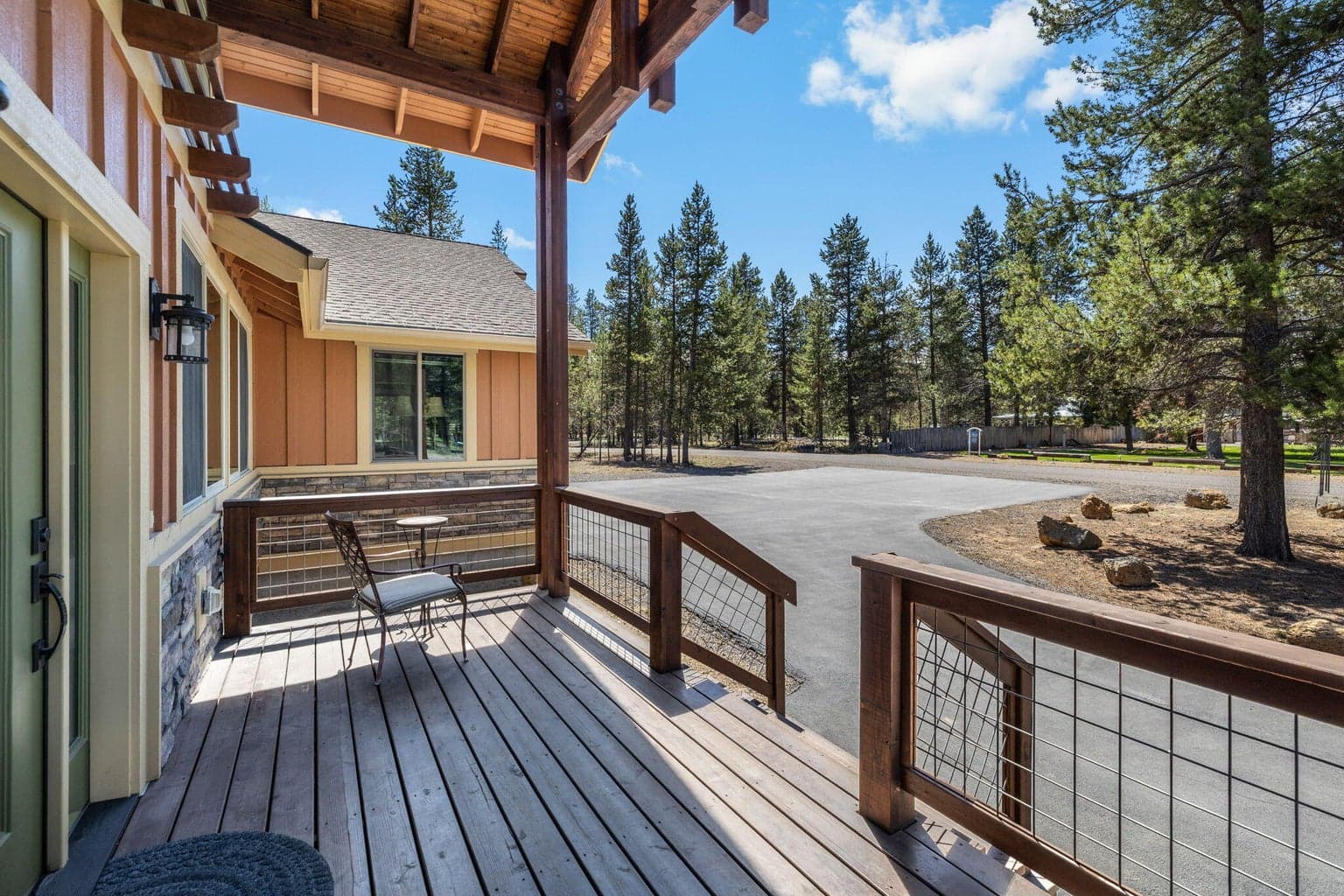 Covered front deck