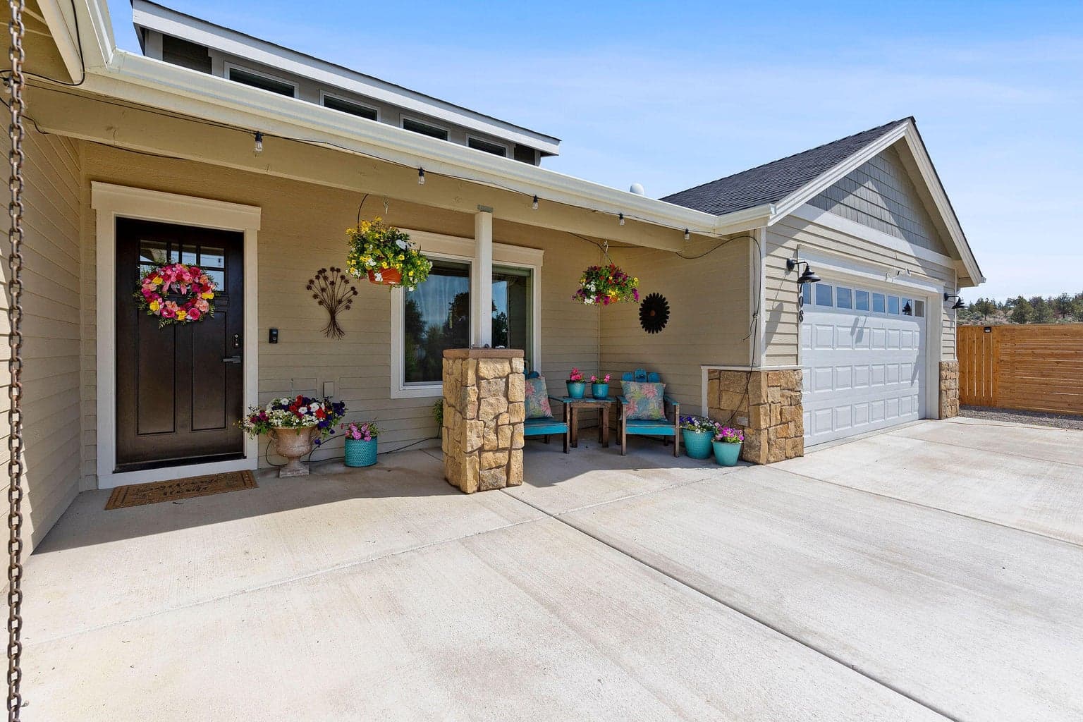 Covered front porch
