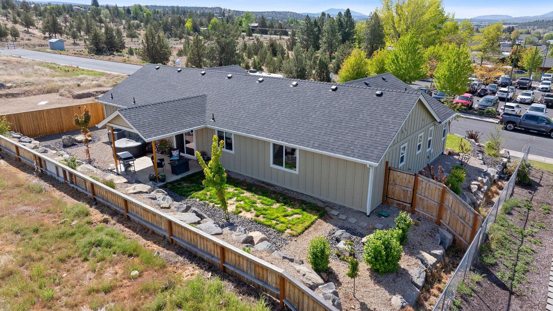 Covered back patio