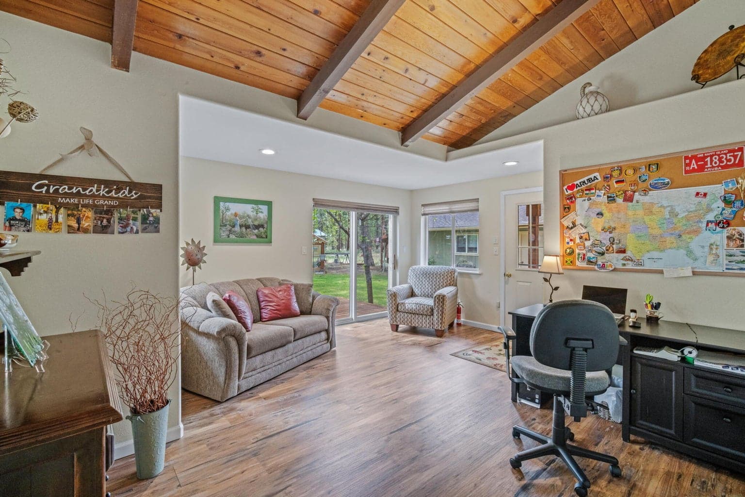Bedroom #2 with vaulted ceilings