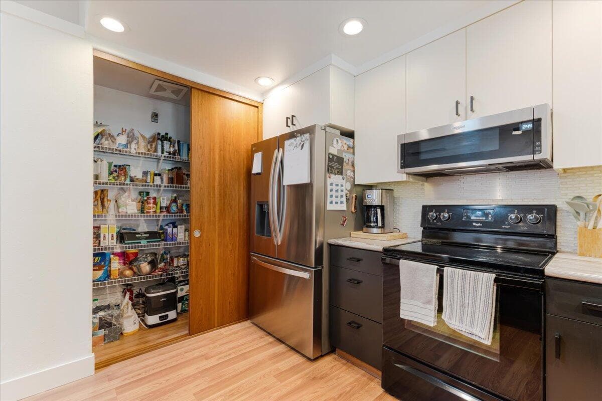 There is a large pantry as well.
