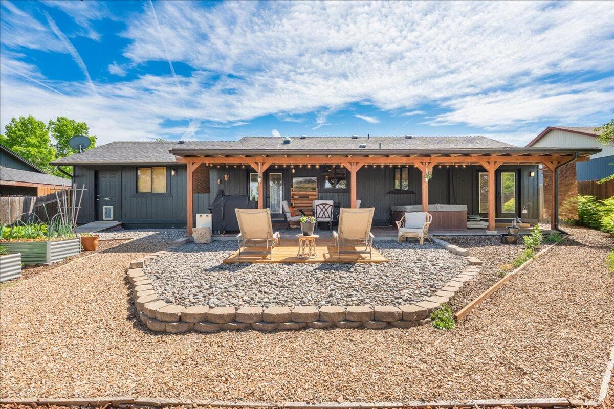 Low water landscaping