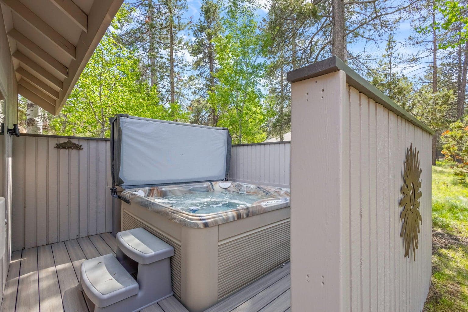 Newer Hot Tub and Deck Surround