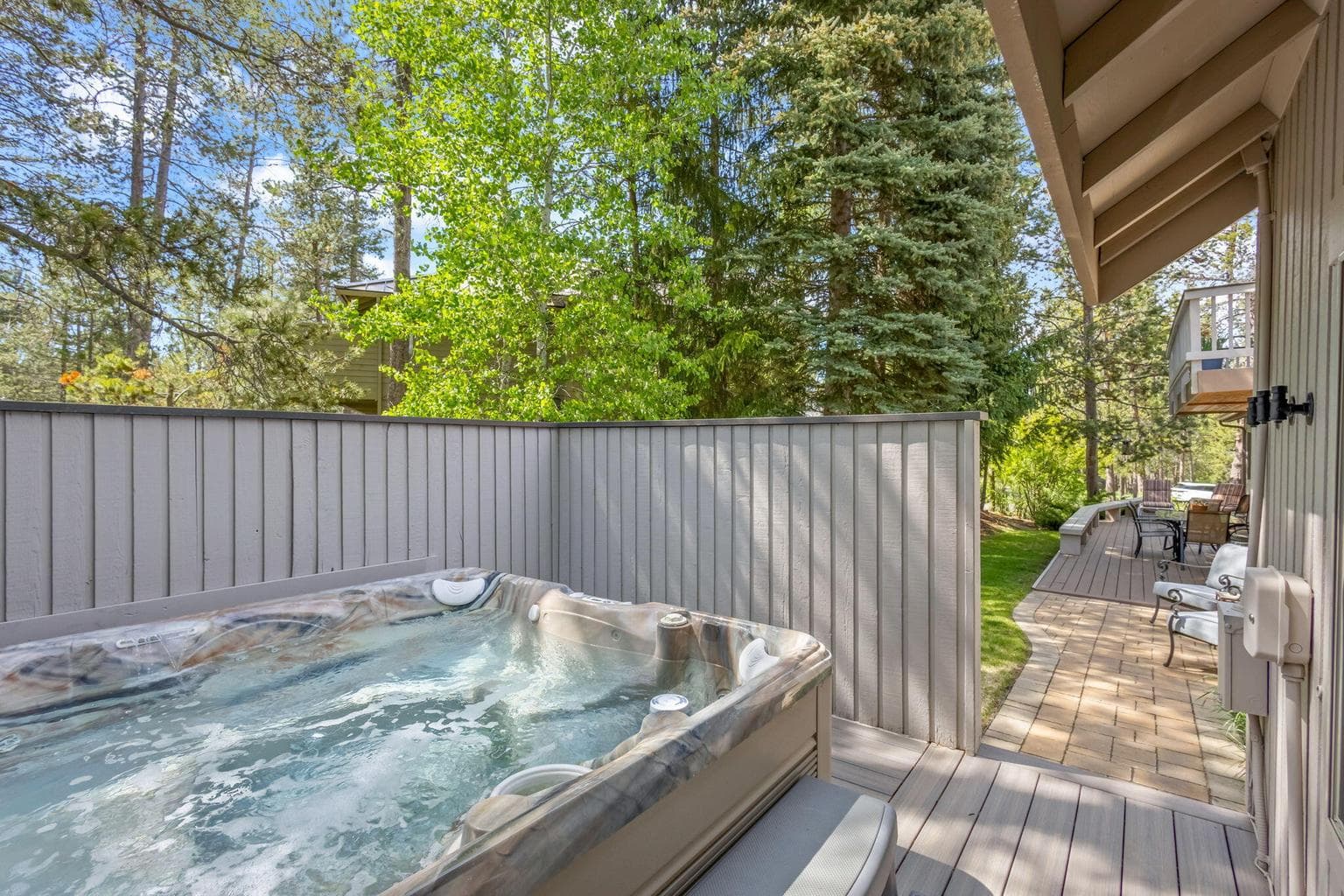 Newer Hot Tub and Deck Surround