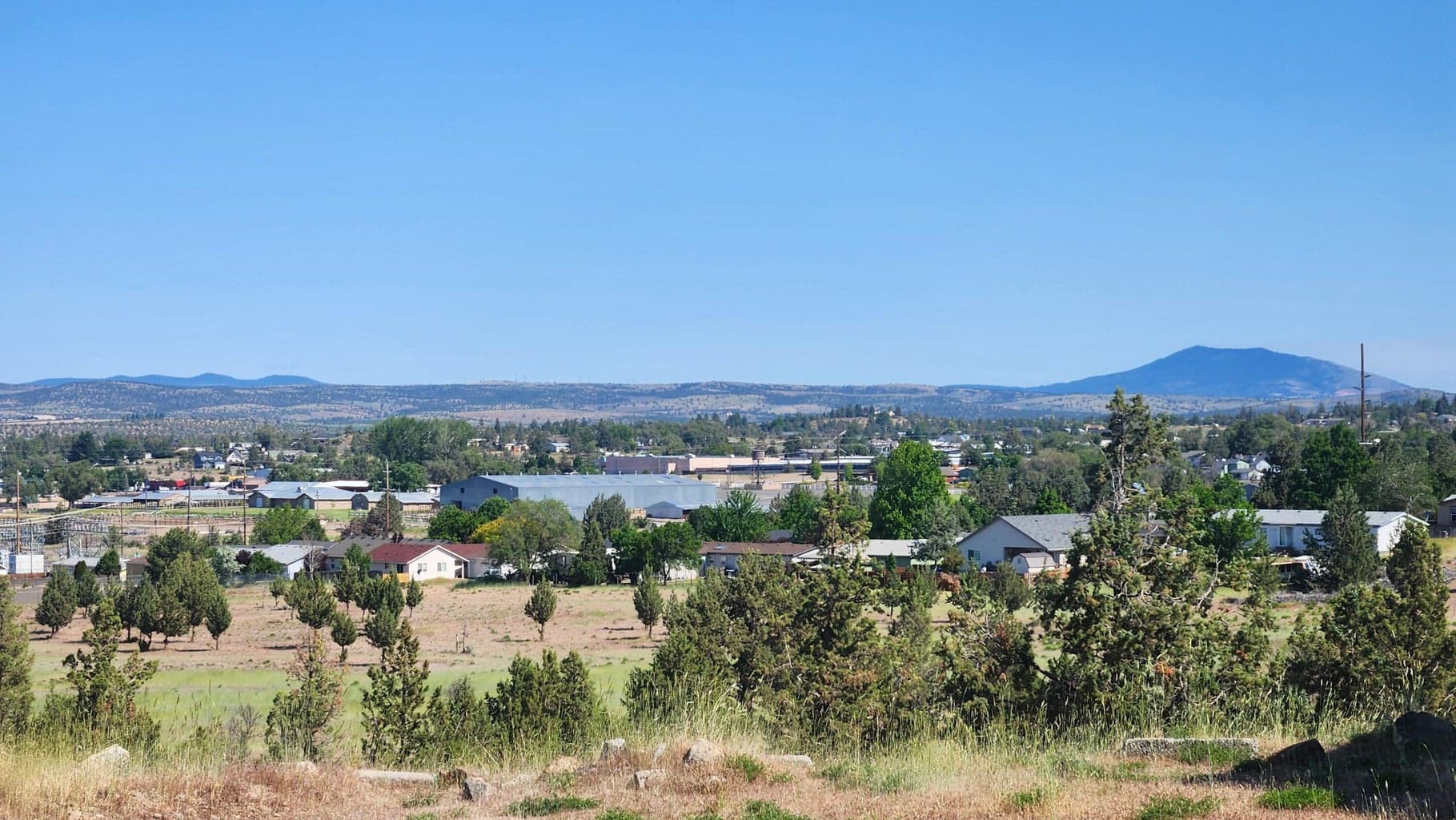 View from back of lot to the South