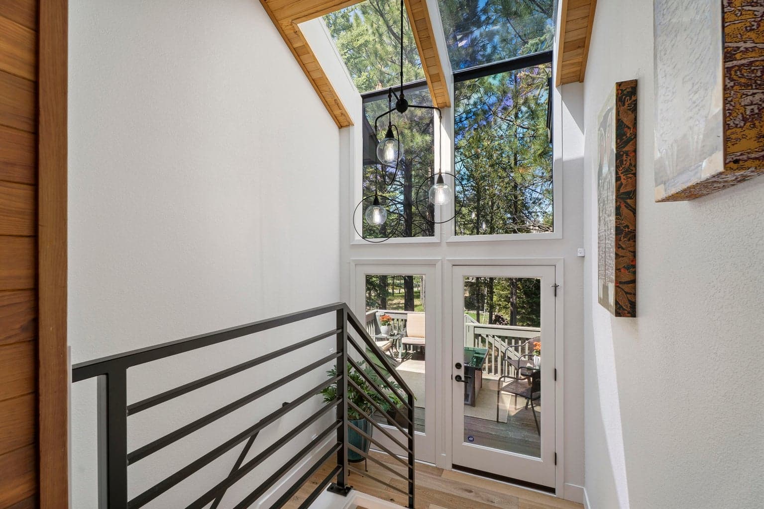 Private deck provides additional outdoor living space.