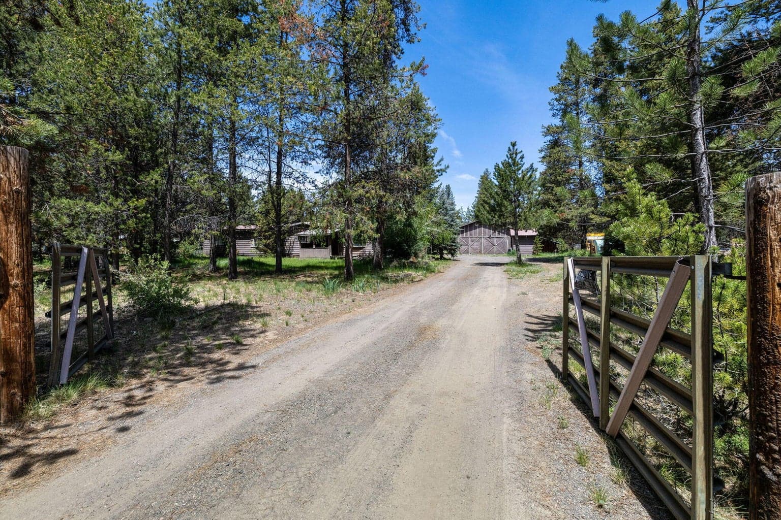 property is mostly fences and gated