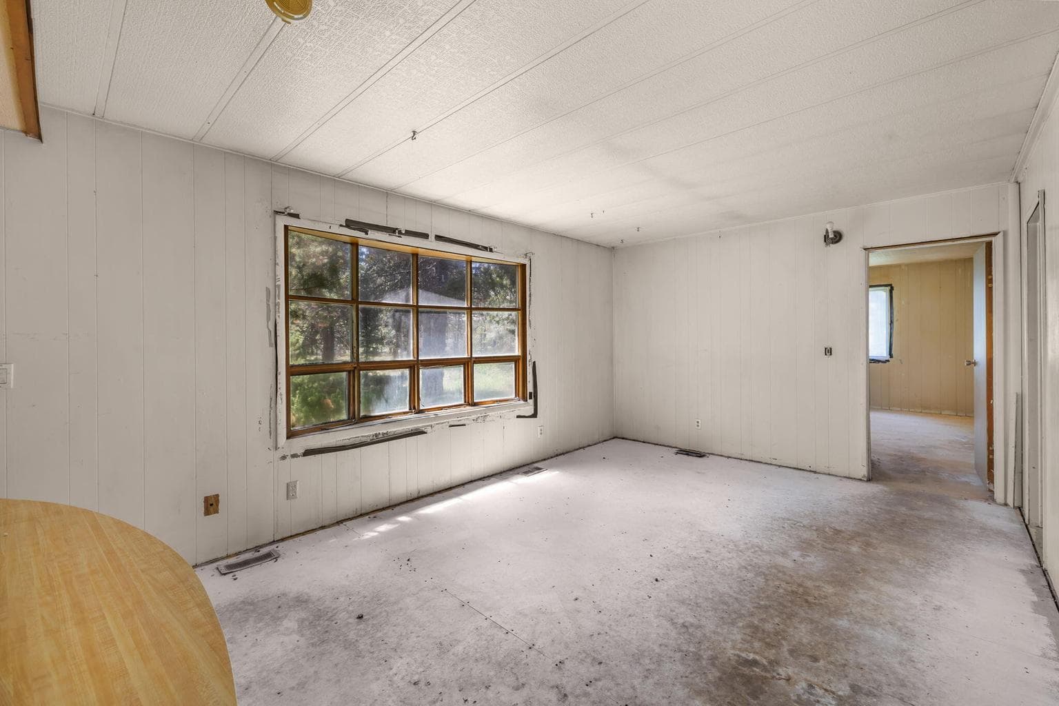 second living area off kitchen