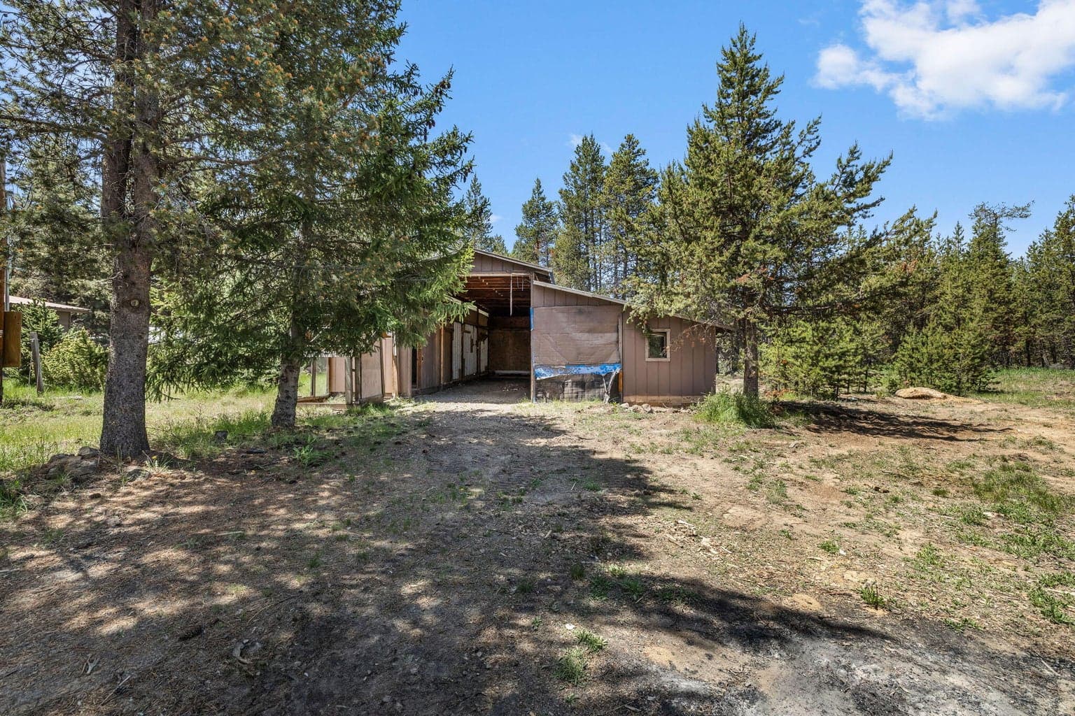 second shop is a 2 bay RV barn with additional storage.