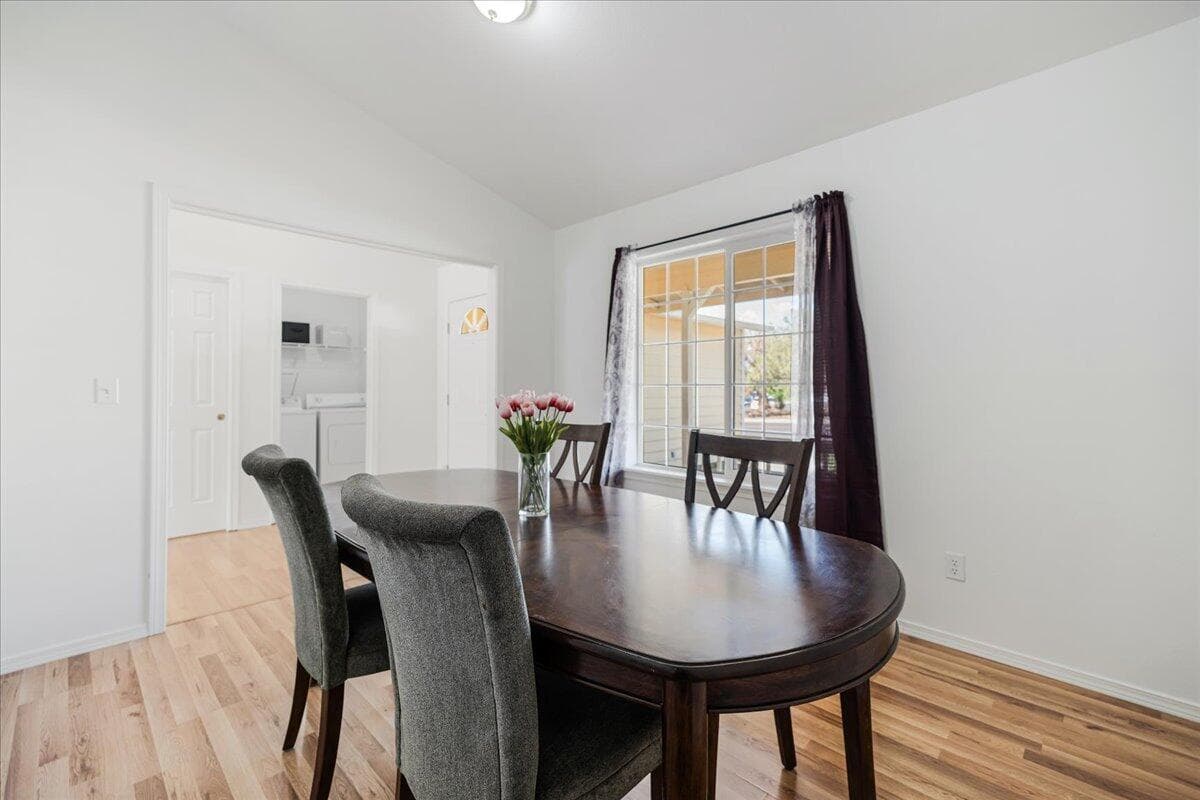Versatile front room can be used as dining room, office or 4th bedroom