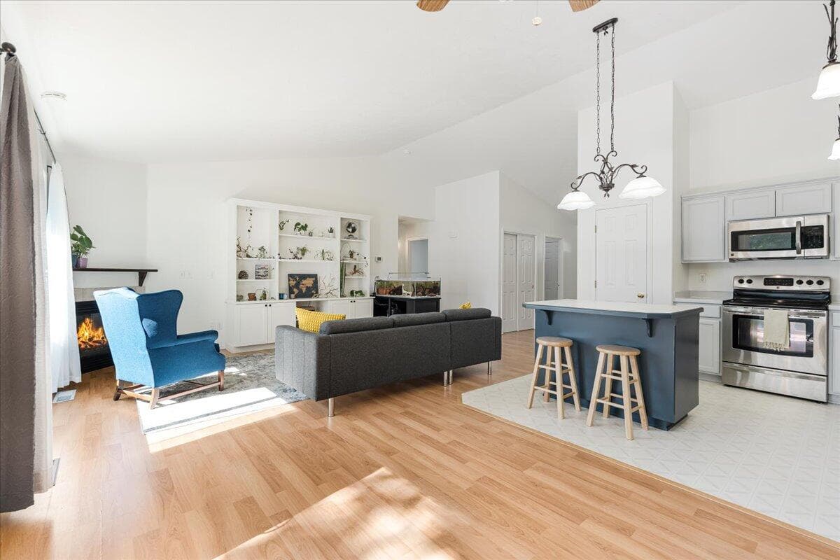 hard floors throughout