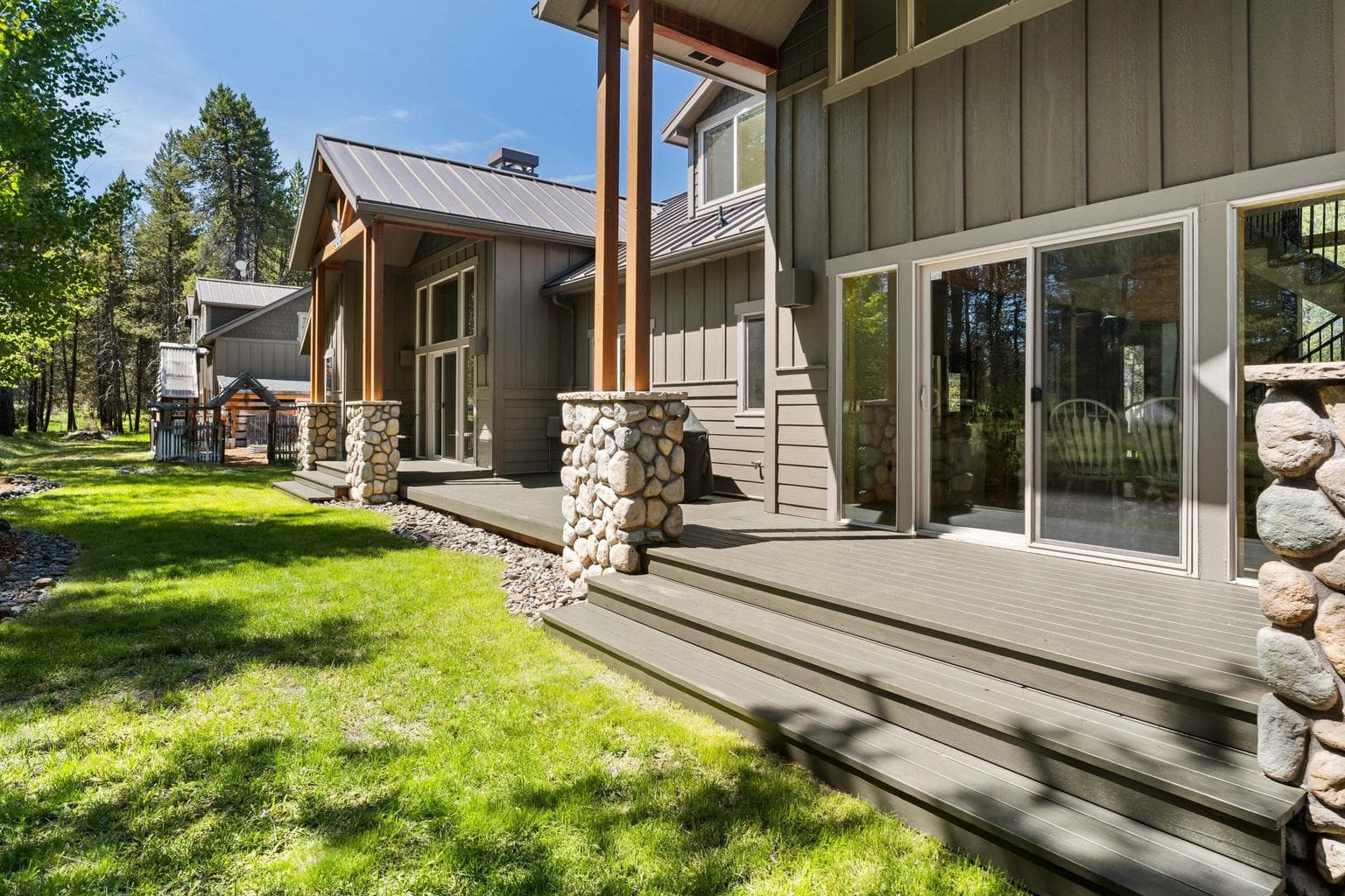 Easy access with minimal steps leading to the main entries—designed for convenience and welcoming curb appeal.