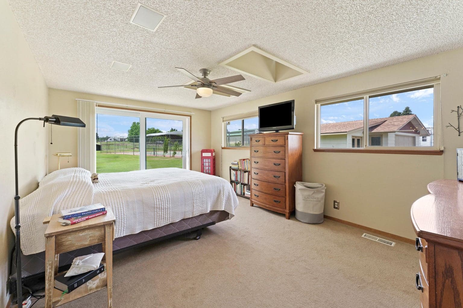 Primary suite with access to back deck