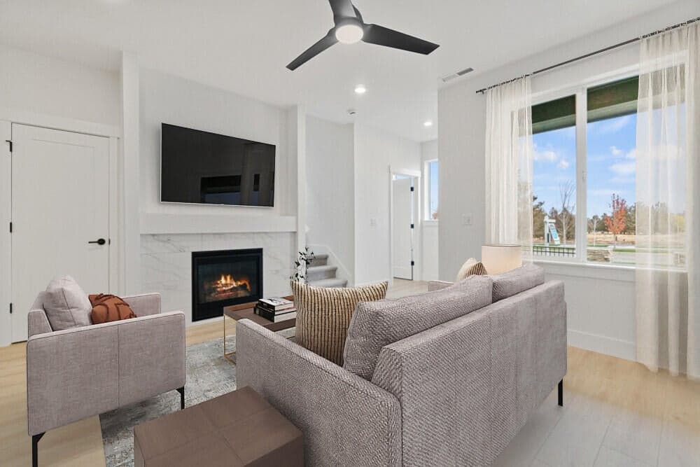 Image of like kind home that is virtually staged. Colors may vary!