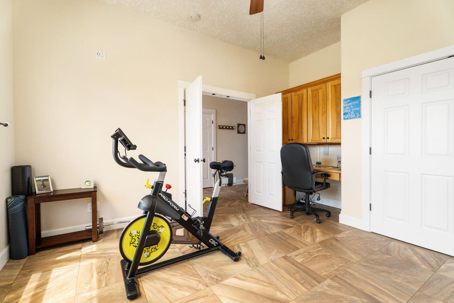 Bedroom 1 or Office- with built in Desk