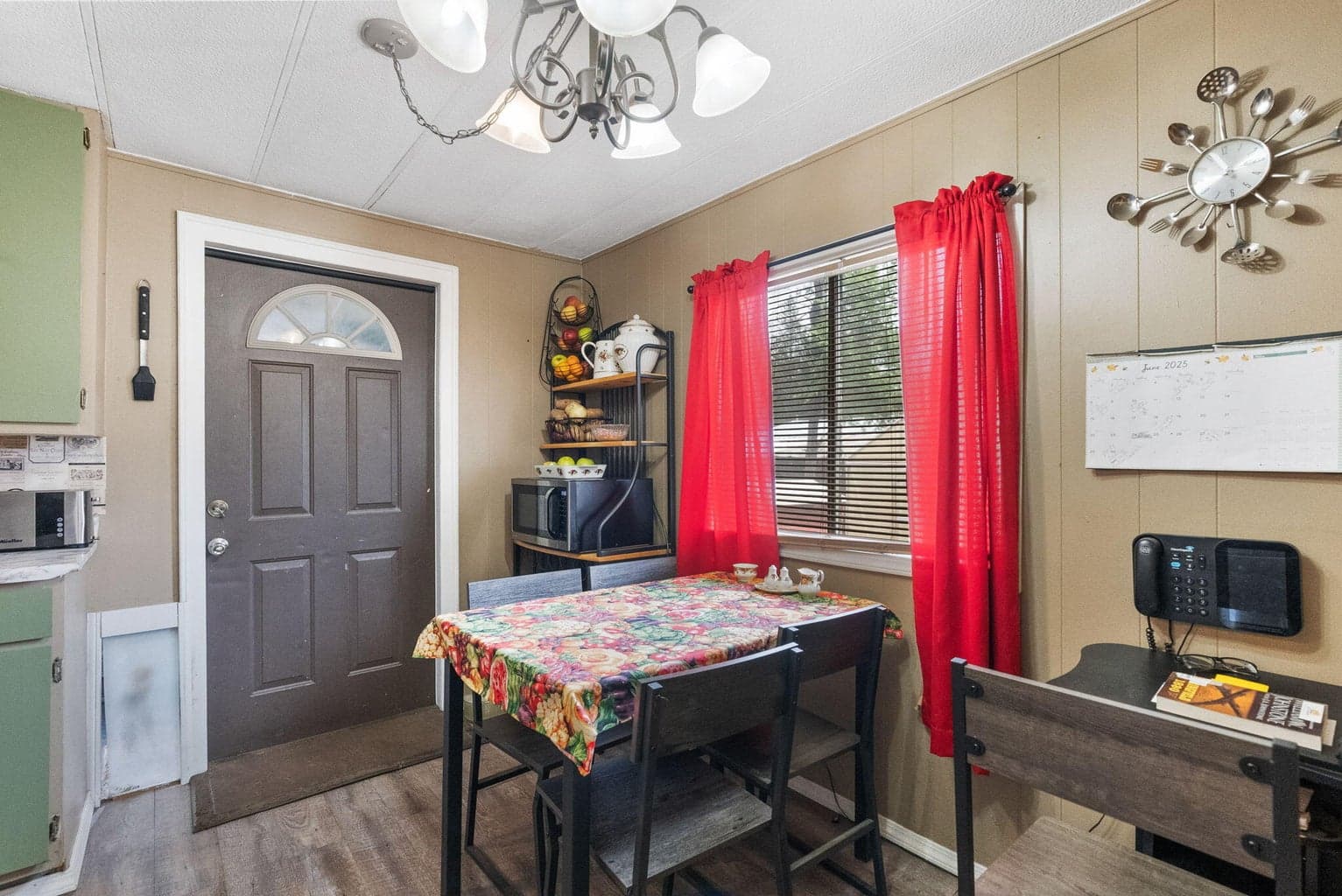 Eating area. Back door to enclosed Mudroom/Back porch.
