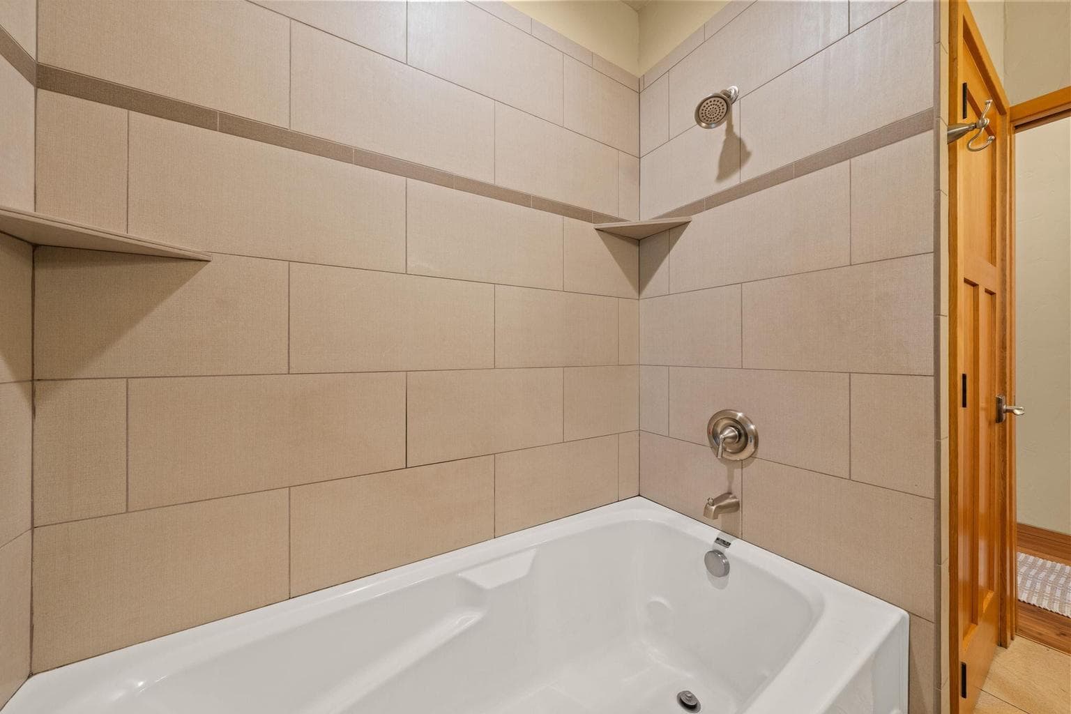ADU, oversized tile tub/shower