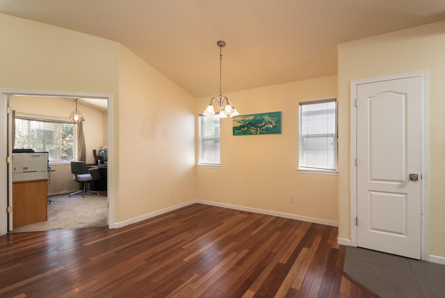 Plenty of space in this dining area for gathering.