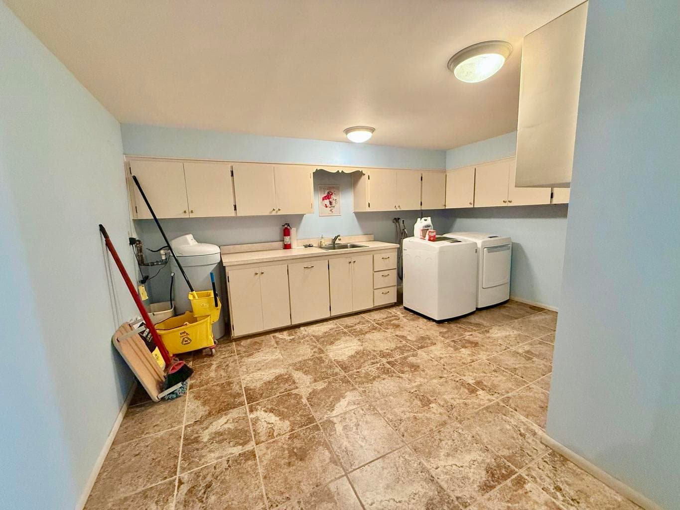 Massive laundry room