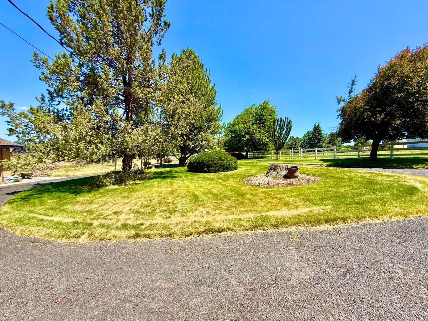 Paved driveway