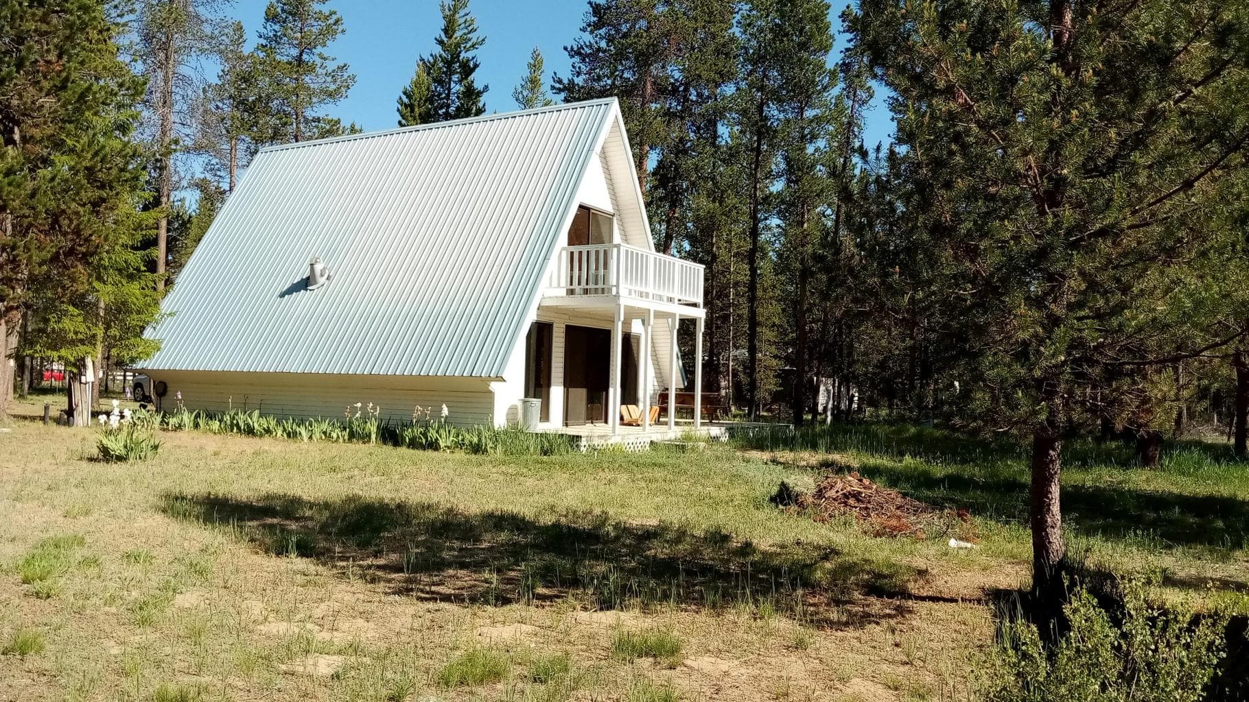 Classic stick built "A" Frame home on stemwall foundation