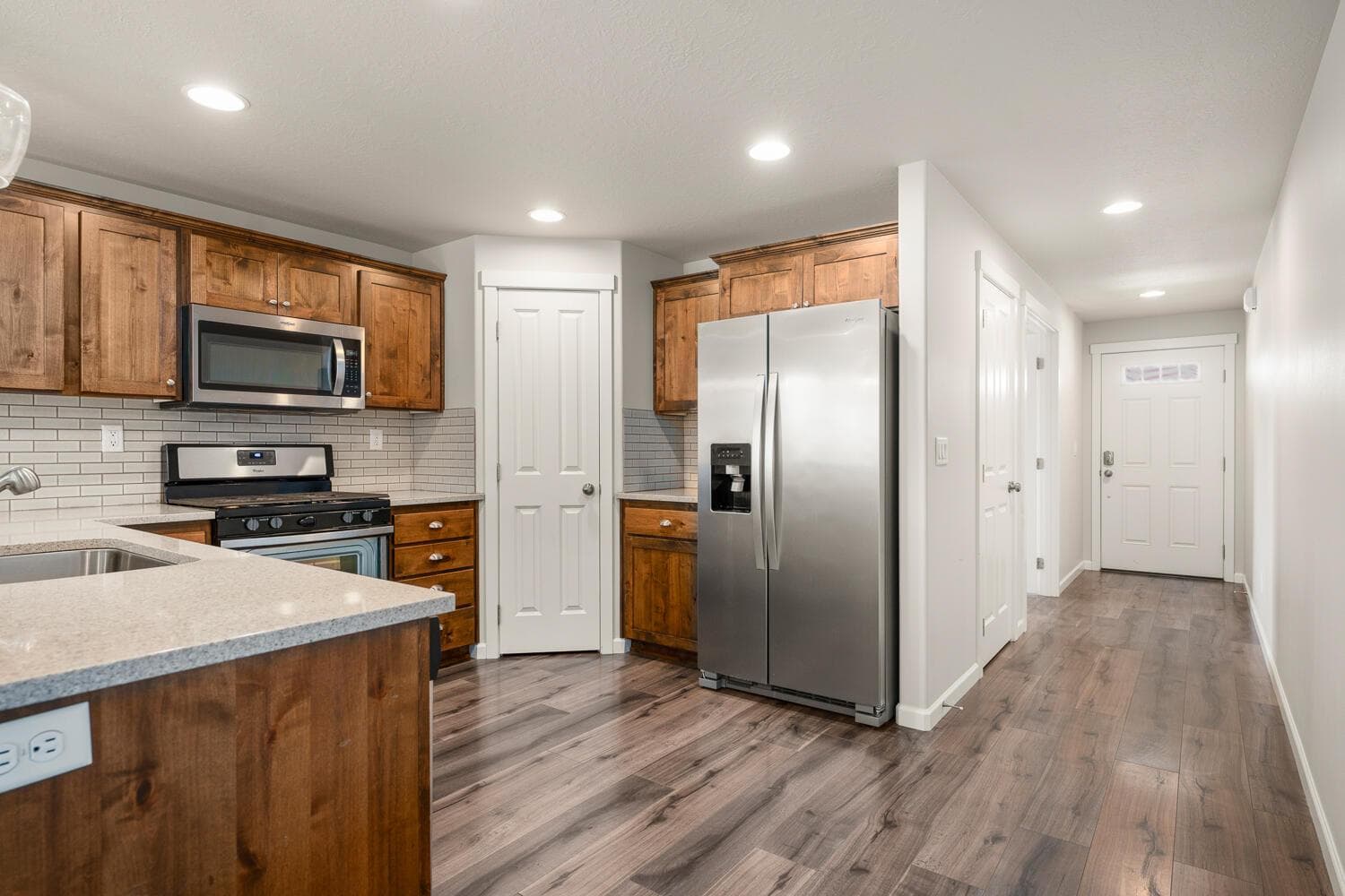 kitchen, front entry, office to left