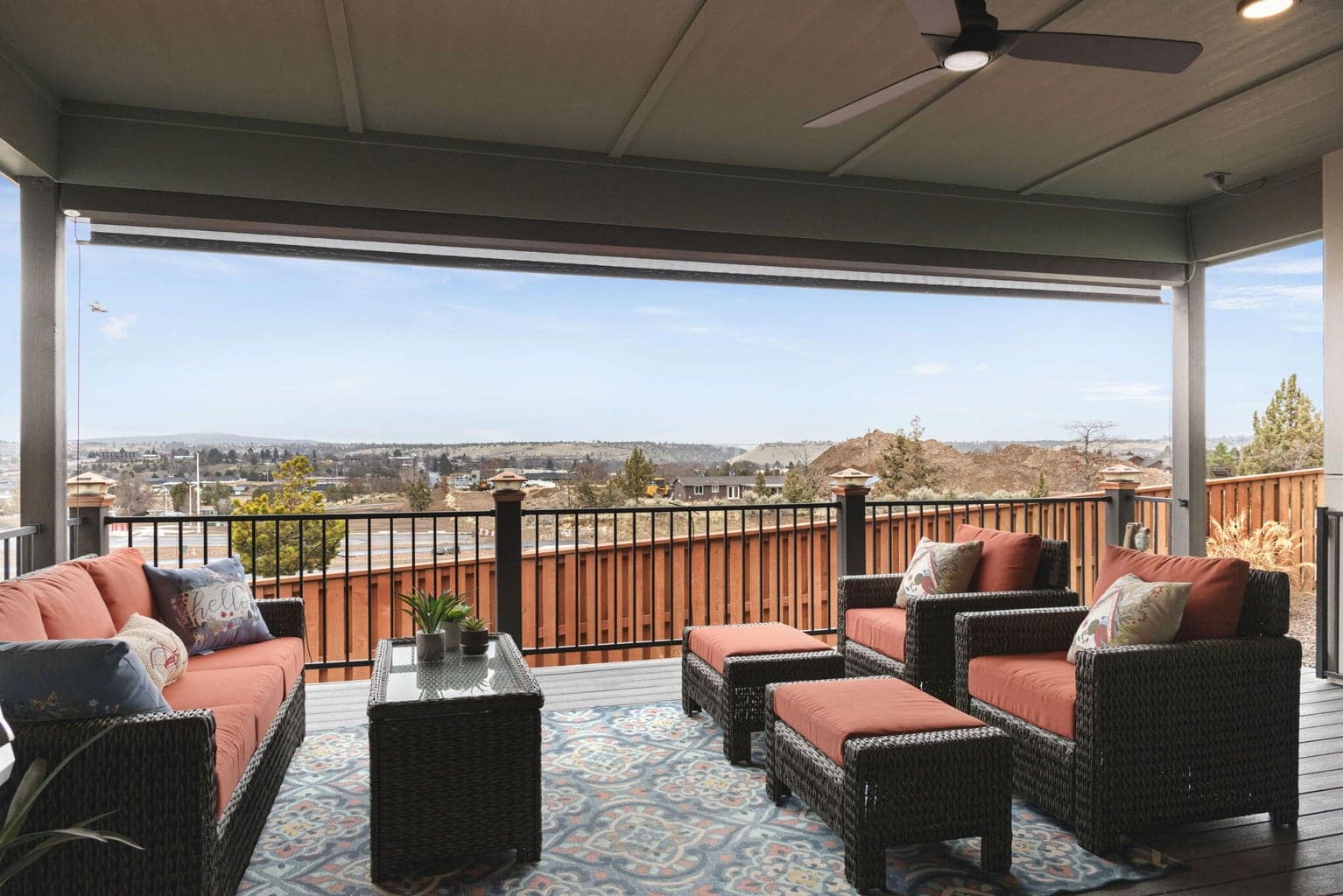 All season covered deck to extend outside living
