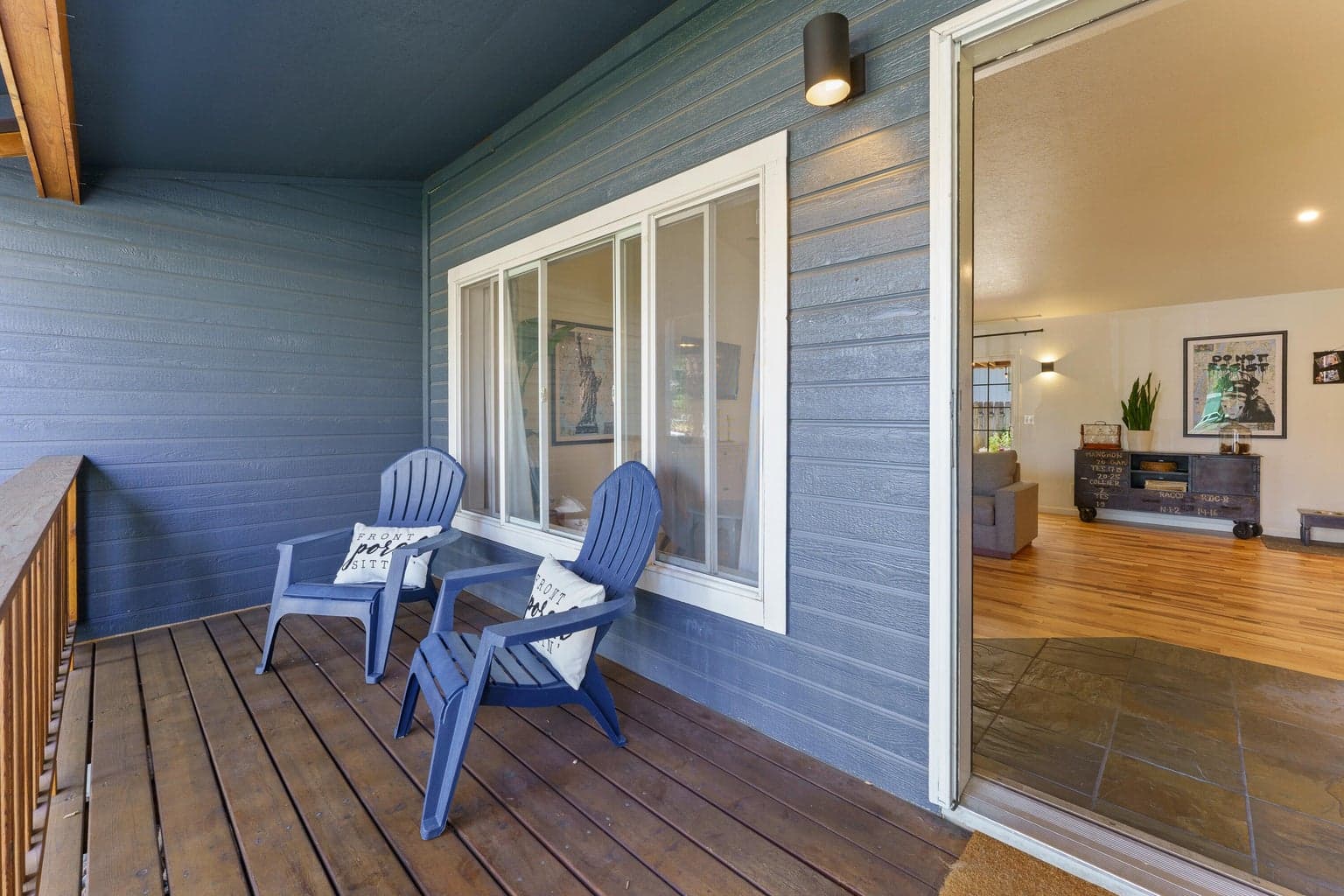 Front porch of main house