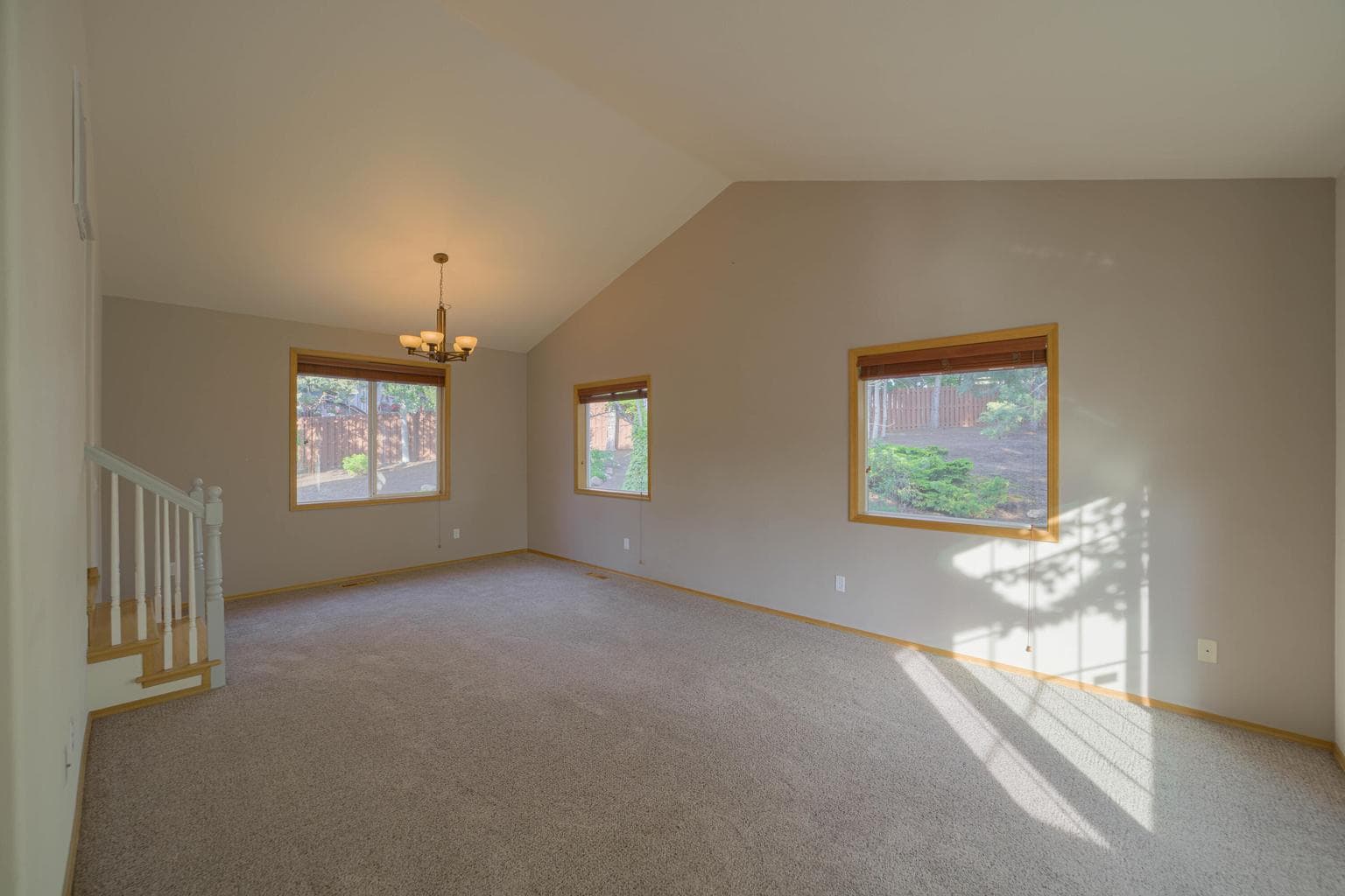 Family room from inside front entry