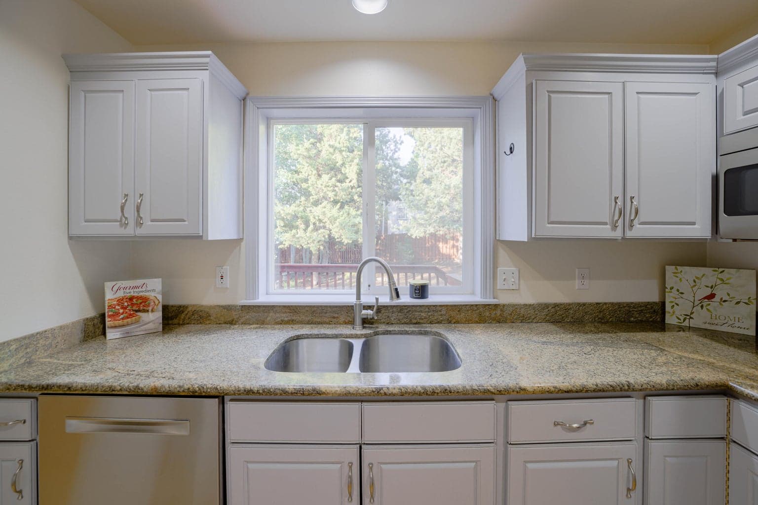 Under counter stainless dual sink