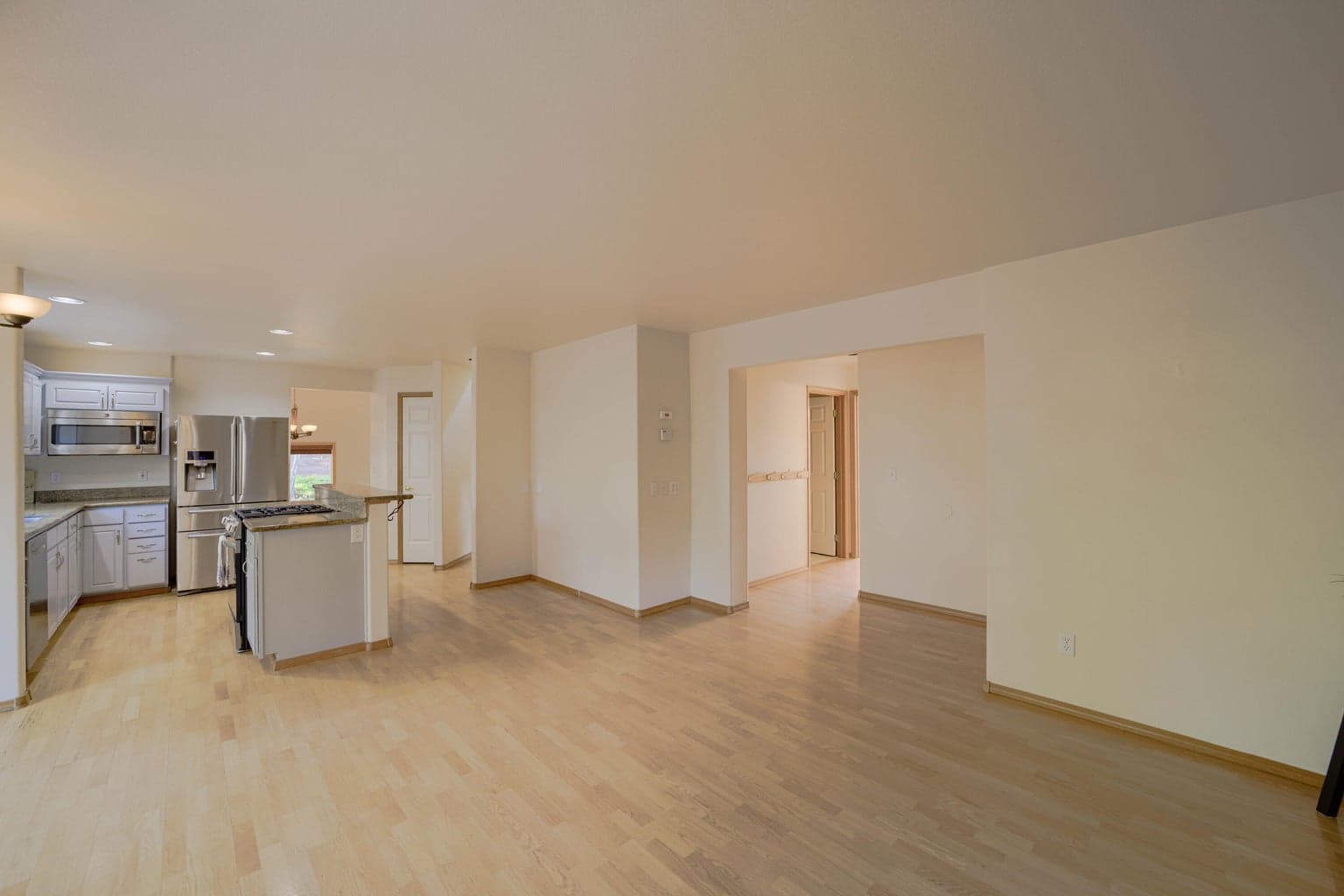 From NE corner of living room