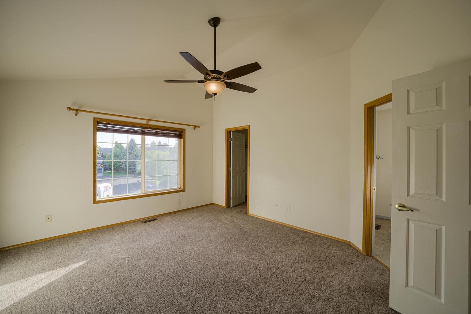 Vaulted Primary bedroom